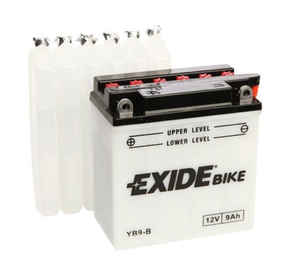 Baterie moto 12V 9Ah (YB9-B) pachet acid inclus Exide foto