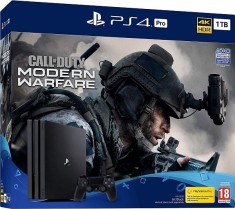 Consola SONY Playstation 4 Pro (PS4 Pro) 1TB SH, Jet Black + Call Of Duty Modern Warfare foto