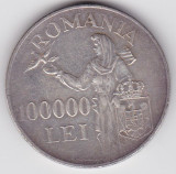 Romania 100000 lei 1946, Argint