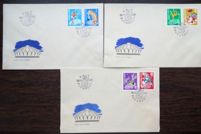 FDC ROMANIA - CIRC - 20.09.1967 - SERIE COMPLETA, LP 708 foto