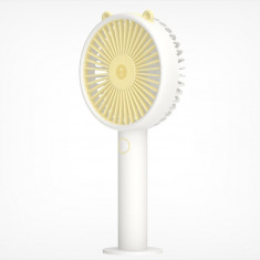 Cute Bear Shape Handheld Mini Fan, Yellow foto