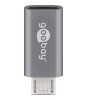Adaptor USB Type C mama la micro USB 2.0 Tip B tata gri Goobay