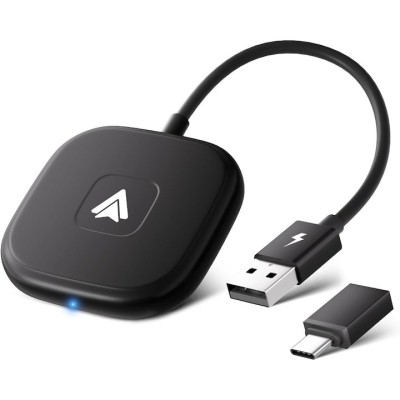 Android Auto Wireless cu adaptor USB la USB-C, 5GHz WiFi, 4.2 Bluetooth, Plug &amp;amp; Play foto