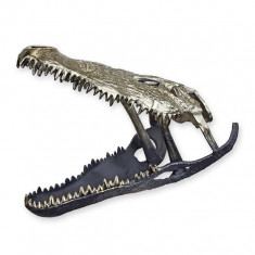 Craniu de crocodil-statueta moderna din aluminiu PI-17