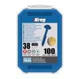 Set holtsuruburi pentru gauri in lemn Kreg SML-C150B-100, O8x38 mm, 100 bucati