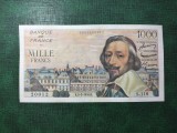 FRANȚA 1000 FRANCI 1955 SUPERBĂ