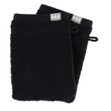 Set 2 X Mănuși 15X21Cm 100% Bumbac &ndash; Negru | Mănuși Baie