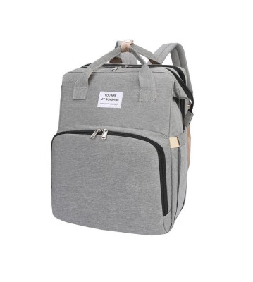 Rucsac multifunctional pentru bebelusi, cu patut extensibil, model unisex, gri foto