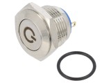 Comutator anti-vandalism 2 SPST-NO 2A/48VDC IP65 &Oslash;16mm