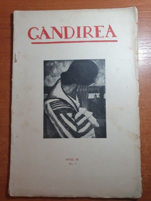 revista gandirea mai 1929-scolala regelui mihai,redactia nichifor crainic foto
