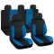 Set huse scaune Dacia Logan II (2012-2020) Trend Negru-Albastru