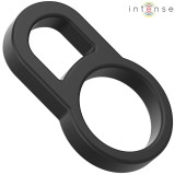 Intense For Him-Bobby Inel Dublu din Silicon pentru Penis Negru