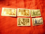 Set 8 val. Africa Ecuatoriala Franceza 1944- Personalitati :5 val.nest.+3val.st