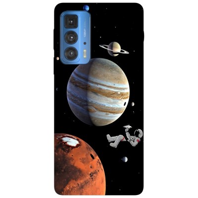 Husa compatibila cu Motorola G100 model Living Among Planets, Silicon, TPU, Viceversa foto