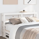 Gossi tablie de pat cu rafturi, 140 cm, lemn masiv de pin