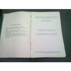 ORIGINILE COOPERATIEI - EUGEN PAVLESCU