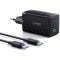 Incarcator Retea Cu Cablu USB-C Joyroom TCG01, 65W, 3.25A, 1 x USB-A - 2 x USB-C, Negru