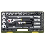 Trusa completa cu chei tubulare, Proxxon 23286, 1/4&quot; si 1/2&quot;, 65 piese