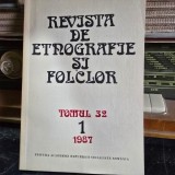 Revista de Etnografie si Folclor Tomul 32 Vol. 1 / 1987