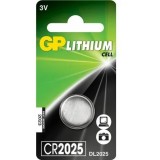 Baterie butoni (CR2025) 3V lithium, blister 1 buc, GP Batteries