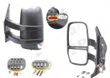 Oglinda exterioara Iveco Daily, 05.2006-2014, partea Stanga, reglare electrica; incalzita; cu brat lung; geam convex; cromat; senzor temperatura; 7 p