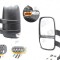 Oglinda exterioara Iveco Daily, 05.2006-2014, partea Stanga, reglare electrica; incalzita; cu brat lung; geam convex; cromat; senzor temperatura; 7 p
