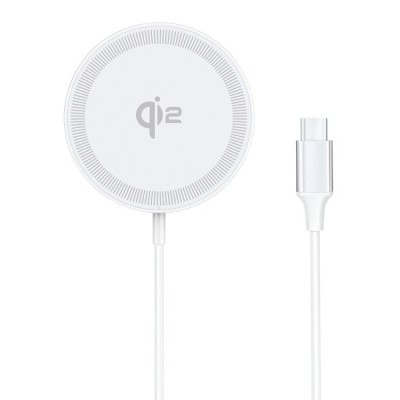 Incarcator Wireless Magnetic pentru iPhone - Duzzona (W18) - White foto