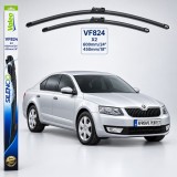Cumpara ieftin Ștergătoare Skoda Octavia III (5E3, NL3, NR3) 2012-2020 | Valeo Silencio Xtrm VF824 | Set Față 600+450mm