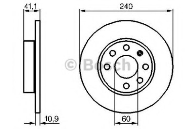 Disc frana OPEL CORSA C (F08, F68) (2000 - 2009) BOSCH 0 986 479 189 foto