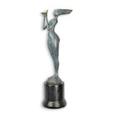 Femeie cu porumbel-statueta moderna din bronz BF-20
