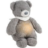 NATTOU Sleepy Bear Grey jucărie de adormit cu senzor de pl&acirc;ns 0 m+ 1 buc