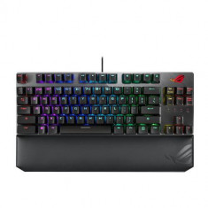 Tastatura gaming ASUS ROG Strix Scope NX TKL Deluxe ROG NX Red, iluminare RGB, USB (Negru)
