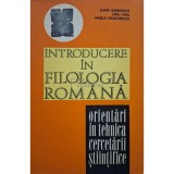 Elena Barborica - Introducere in filologia romana (semnata) (Editia: 1978)
