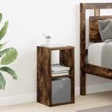 vidaXL Noptieră Stejar fumuriu 25,5 x 22 x 49,5 cm Lemn compozit 8000604