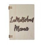 Felicitare din Lemn La Multi Ani ,Mama! cu text gravat si loc special pentru poza