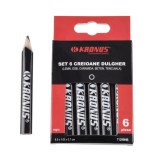 Creion dulgherie, Kronus 71299HB, set 6 bucati, culoare neagra
