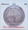 191 Danemarca 200 kroner 1997 Silver Jubilee km 884 argint, Europa