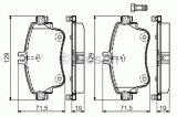 Set placute frana,frana disc MERCEDES A-CLASS (W176) (2012 - 2016) BOSCH 0 986 494 663