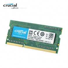 Memorie Laptop Crucial 8GB DDR3L 1600Mhz PC3L Sodimm Low Voltage 1.35V CL11 12800S foto