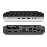 Sistem desktop refurbished HP PRODESK 600 G3 DM USFF Procesor I5 7500T, Memorie RAM 8 GB, SSD 250 GB, Windows 10 Pro