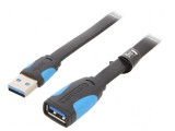 Cablu USB 3.0 A-A 1m negru-alb, Vention