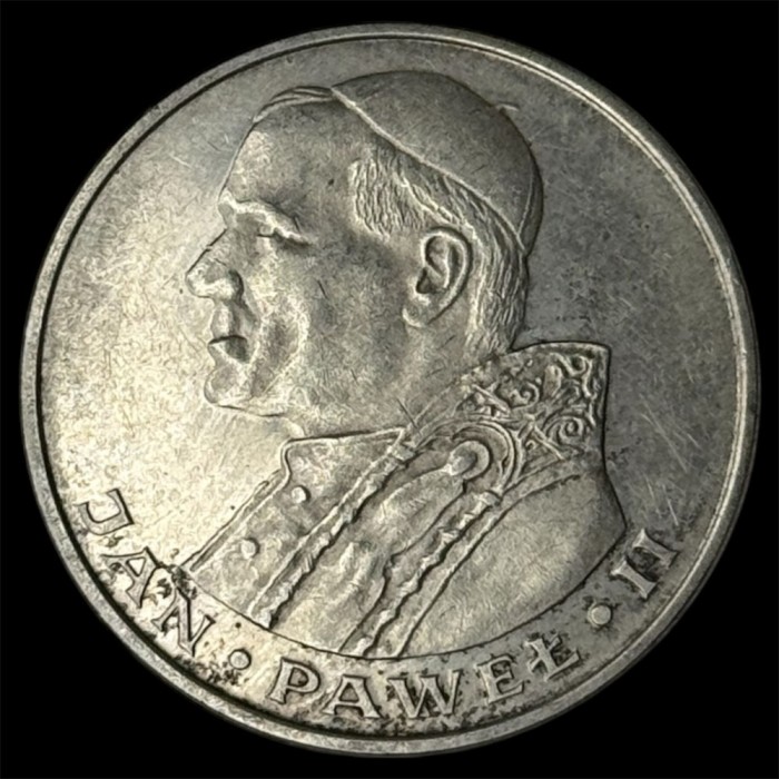 POLONIA 1000 ZLOTI 1982 , Ag 625/1000 , 14,5g [5] Papa Ioan Paul II