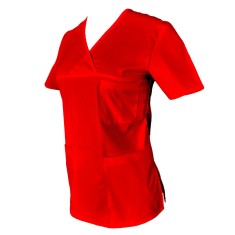 Halat Medical Pe Stil, Rosu cu Elastan, Model Classic - 4XL