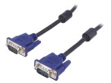 Cablu VGA D-Sub 15pin Negru 5m