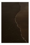 Tablou Canvas, "&Icirc;ntunericul mării sub clar de lună", Valuri, Nisip, Apus, Linie, Contrast, Calm, Reculegere, Natura, Granita, Reflexie, 26 x 39 cm, CM