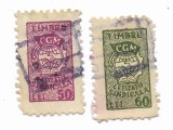 Romania - Timbre cotizatie C.G.M., 1952, valori obliterate