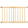 Poarta de siguranta Safety Gate pentru scari, ajustabila 72-122 cm, din lemn, maro Household NewTrend