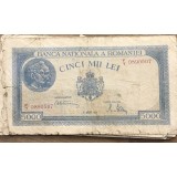 (BNK A) Romania bancnota 5000 lei 21 august 1945