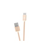 HOCO Knitted X2 cablu de date USB la Type-C-Lungime 1 Metru-Culoare Aur