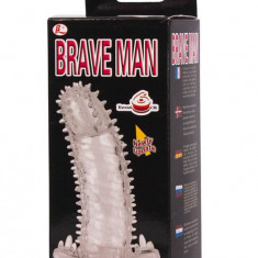 Brave Man Spike - Manșon penis, 14 cm